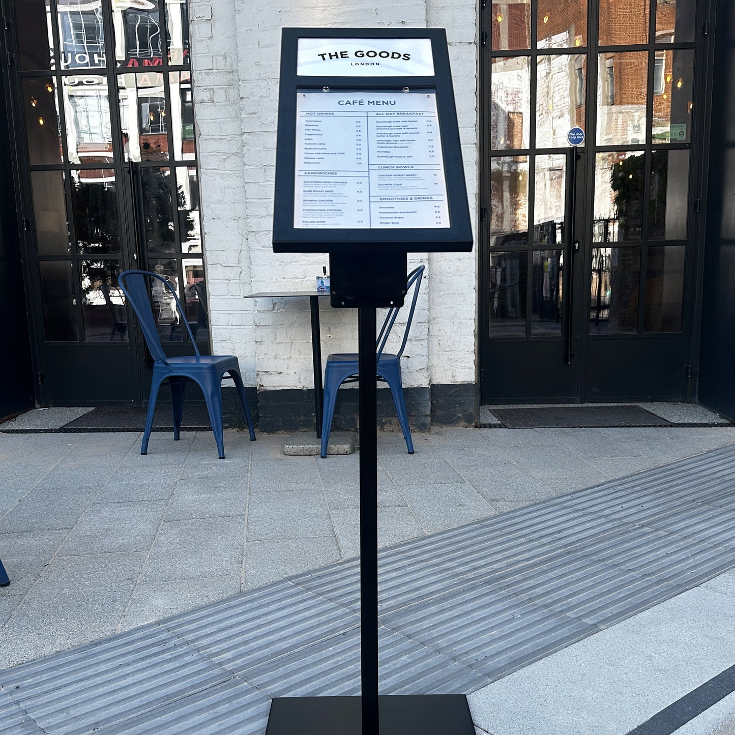 Battery Powered LED Menu Stand
