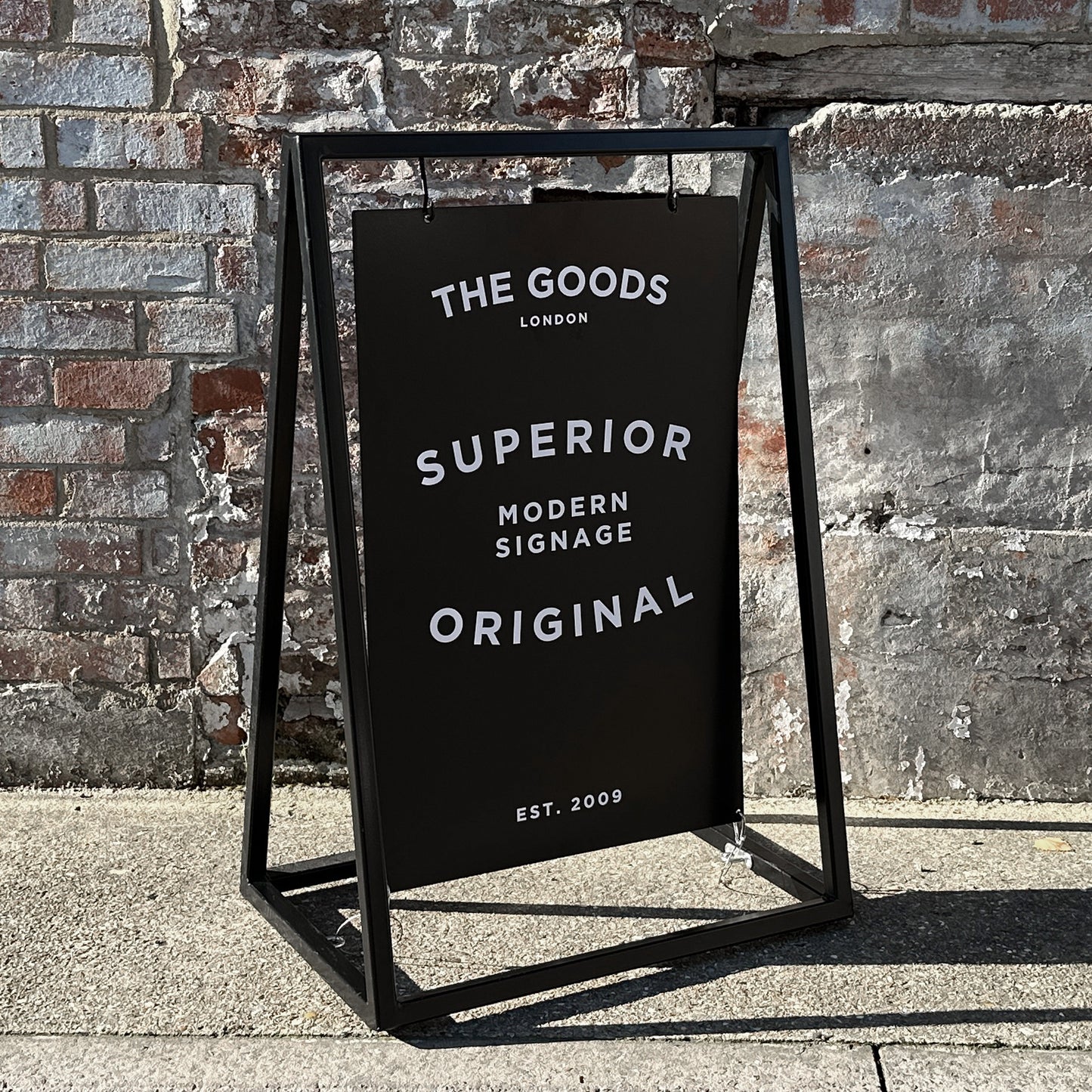 Black Box Section Swing Sign
