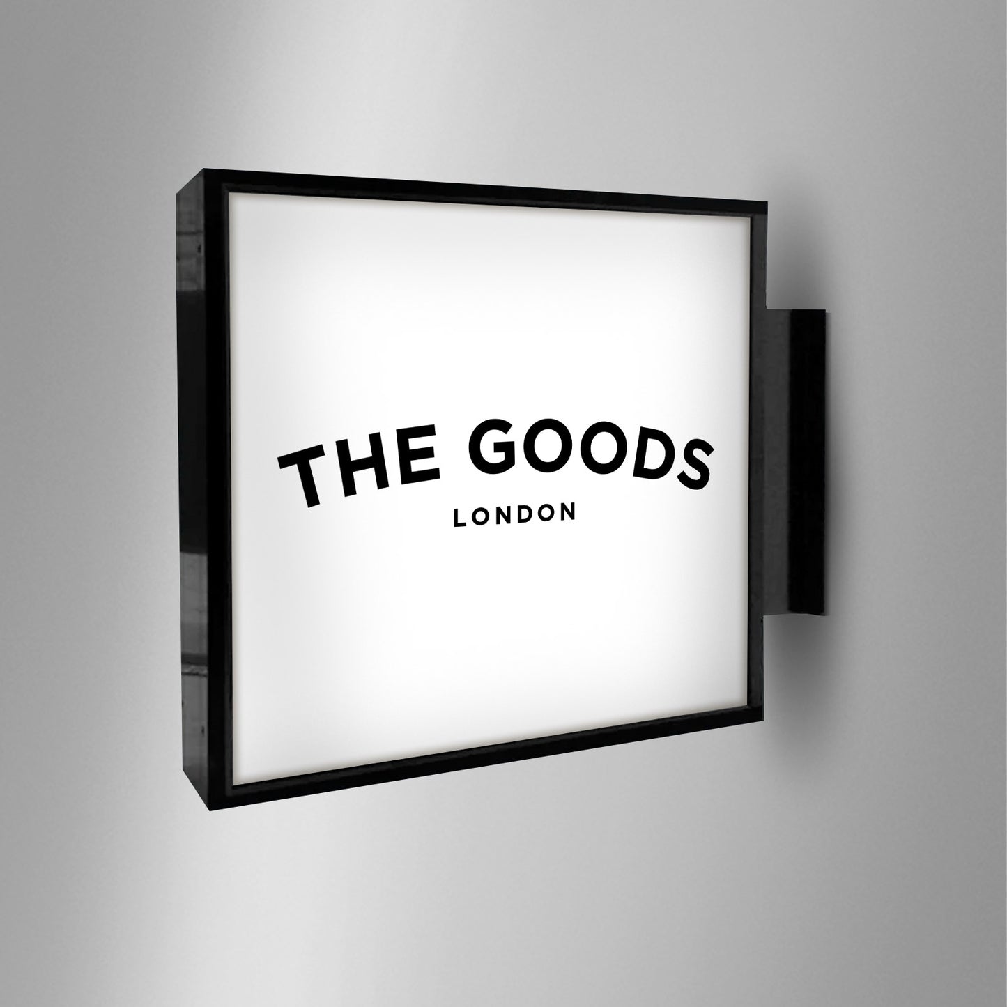Simple Black Light Box Sign