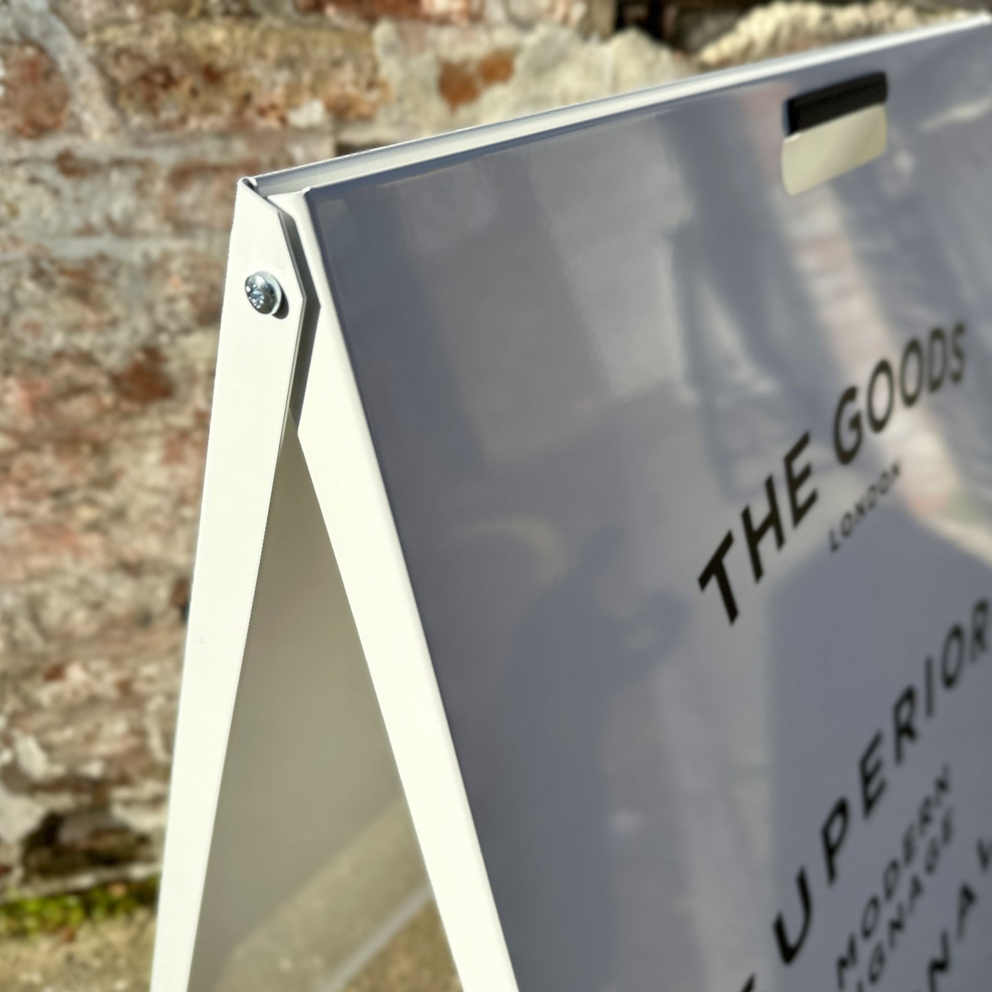 White A Board Sign