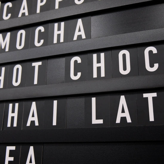 'The Fulham' - Black Café Letter Menu Board – The Goods London