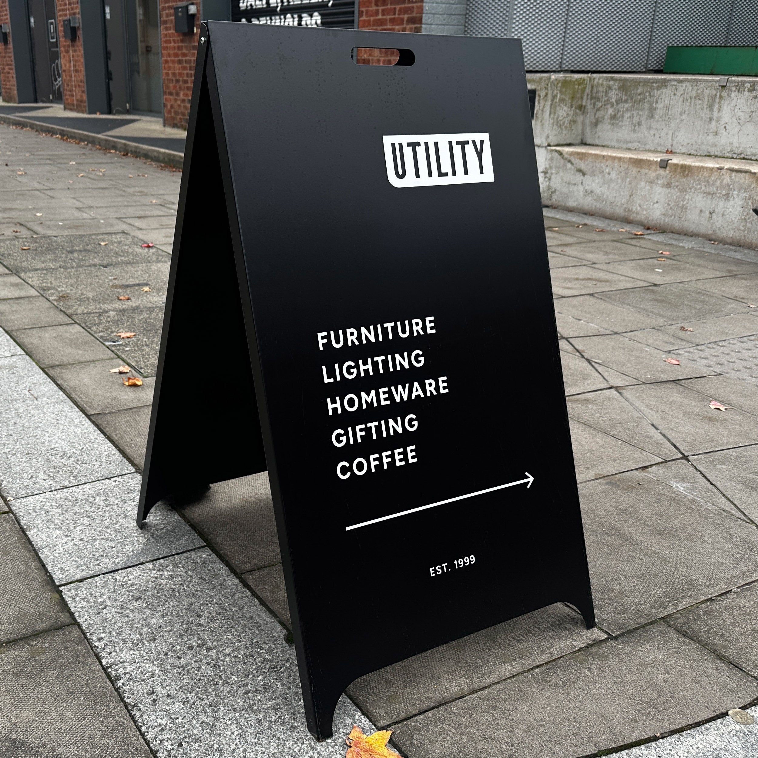 'The Fitzrovia' - Metal Pavement Sign – The Goods London