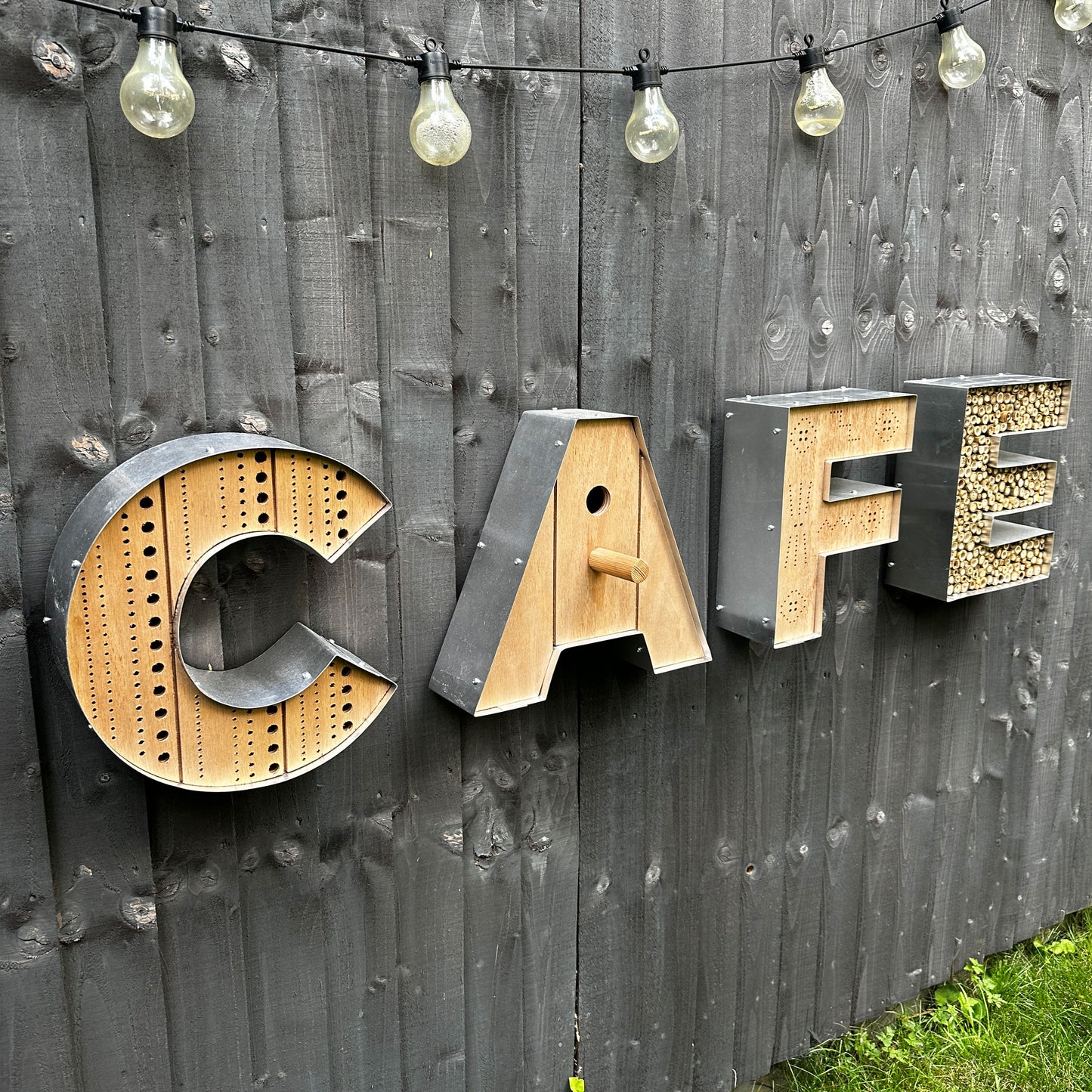 bee bug hotel letters