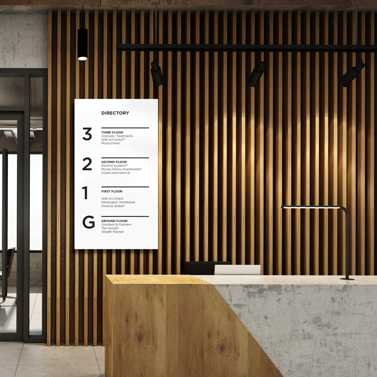 Tenant Directory Sign – The Goods London