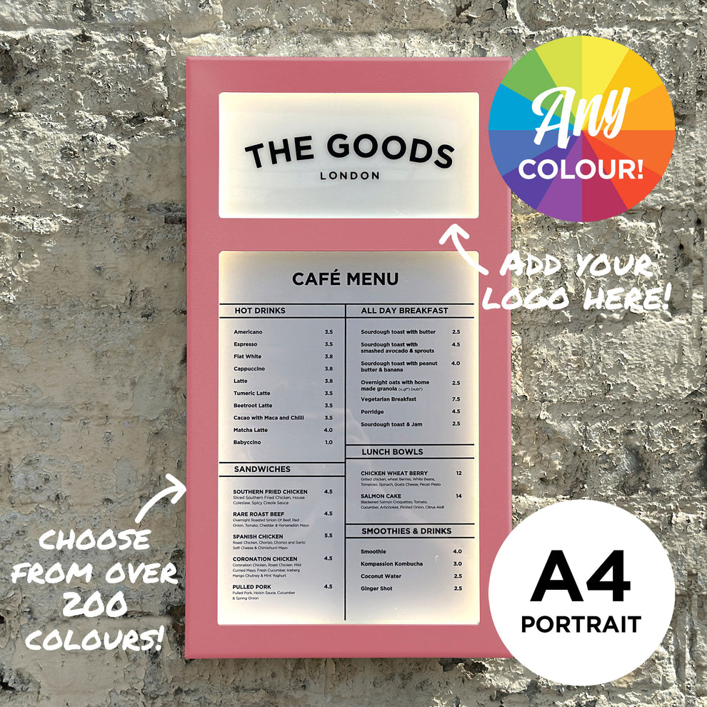 Custom Branded Menu Menu Case with your brand logo - In any colour! – The Goods London