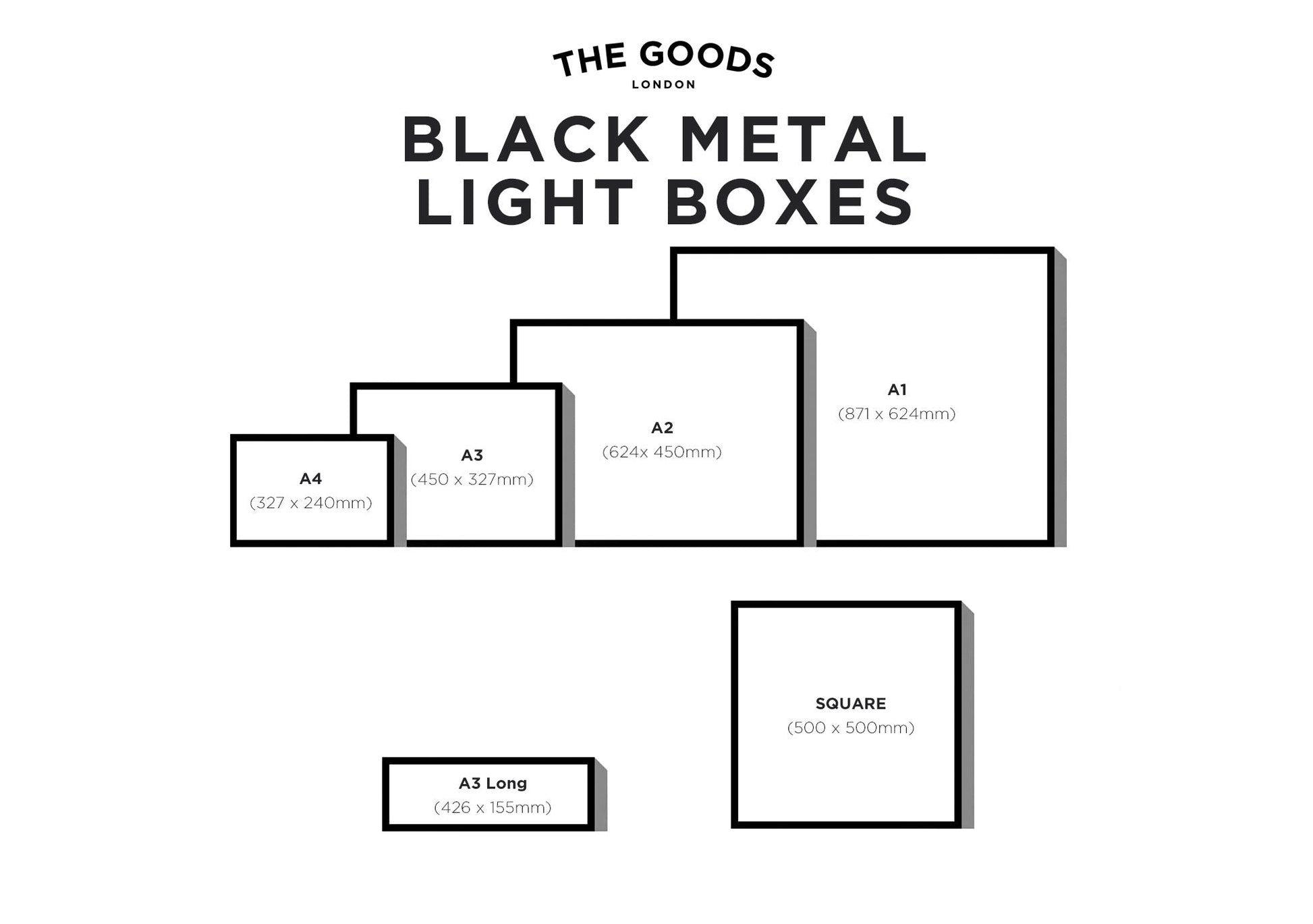 Hanging Light Box Sign – 'The Goods' Signs London