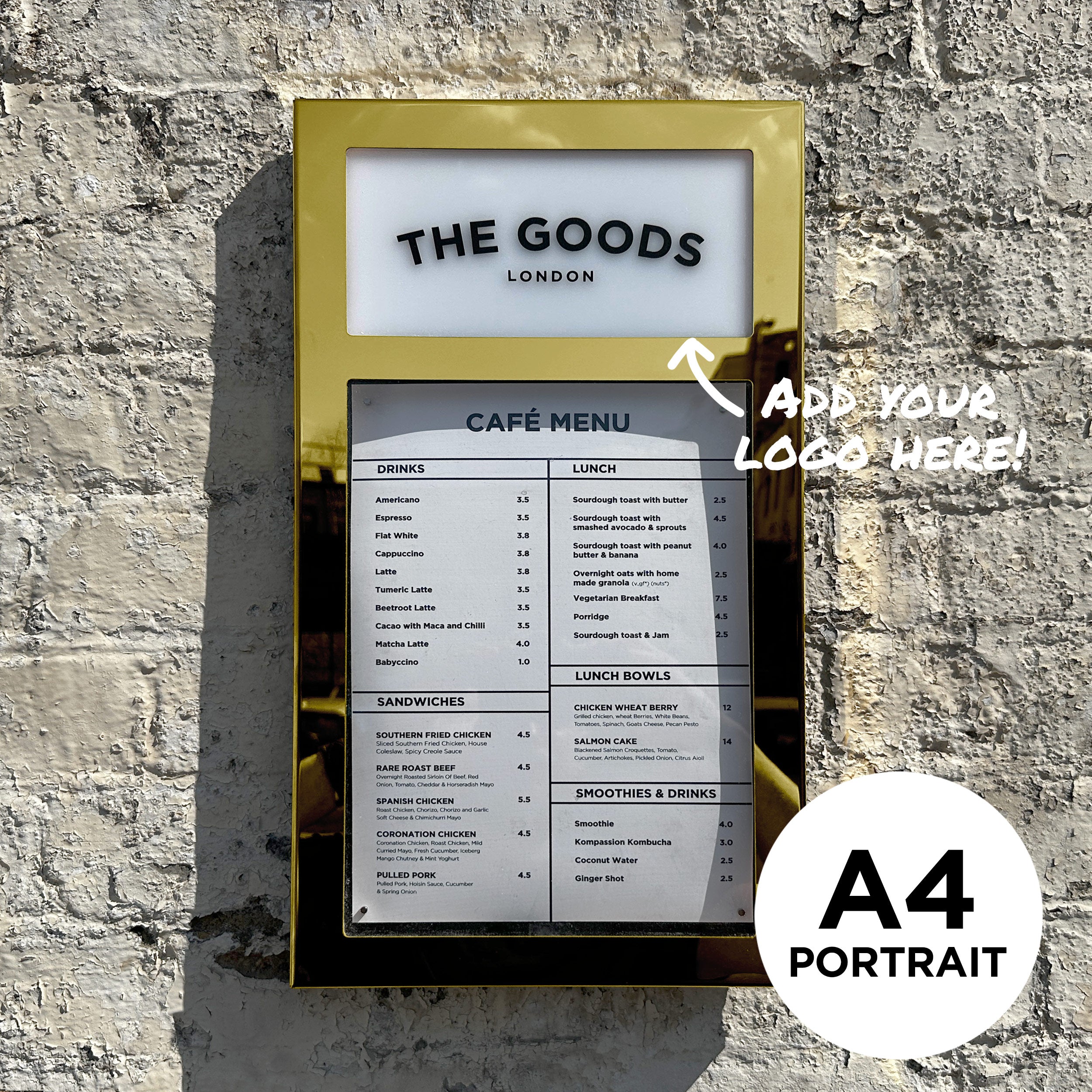 Menu Case with your brand logo - In any colour! – The Goods London