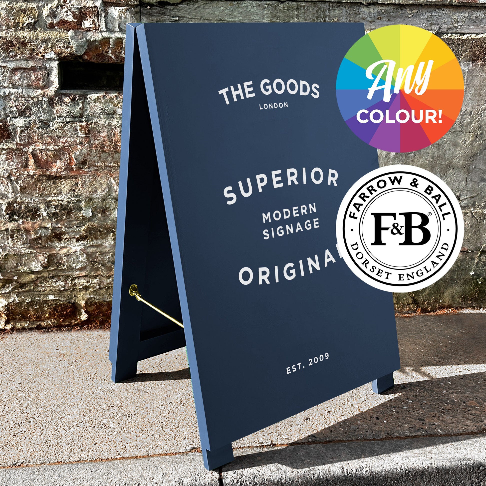 Farrow & Ball Painted A Board Sign