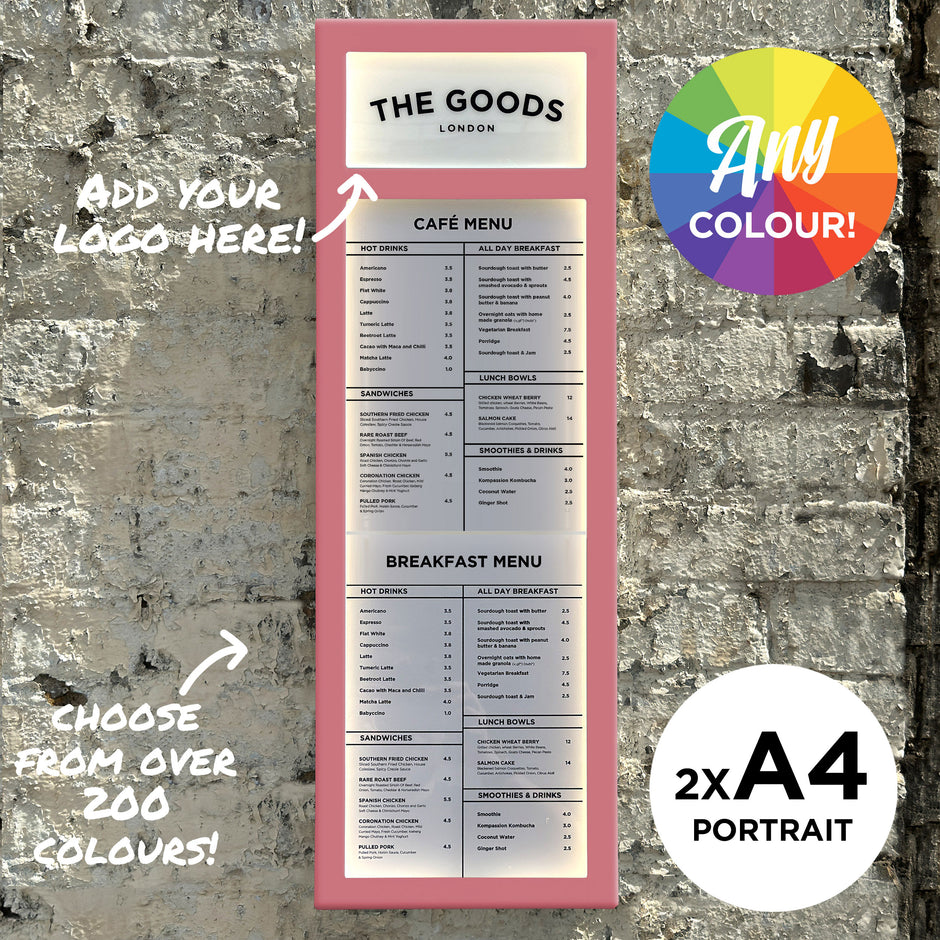 MENU CASES for bars & restaurants. Buy Online, next day delivery ...