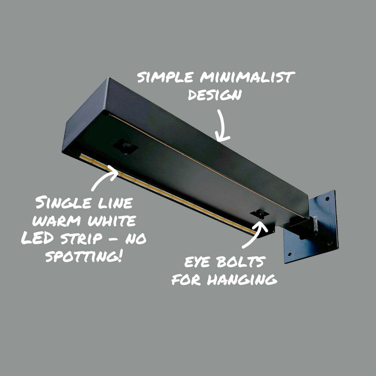 Illuminated Projecting bar with explanations