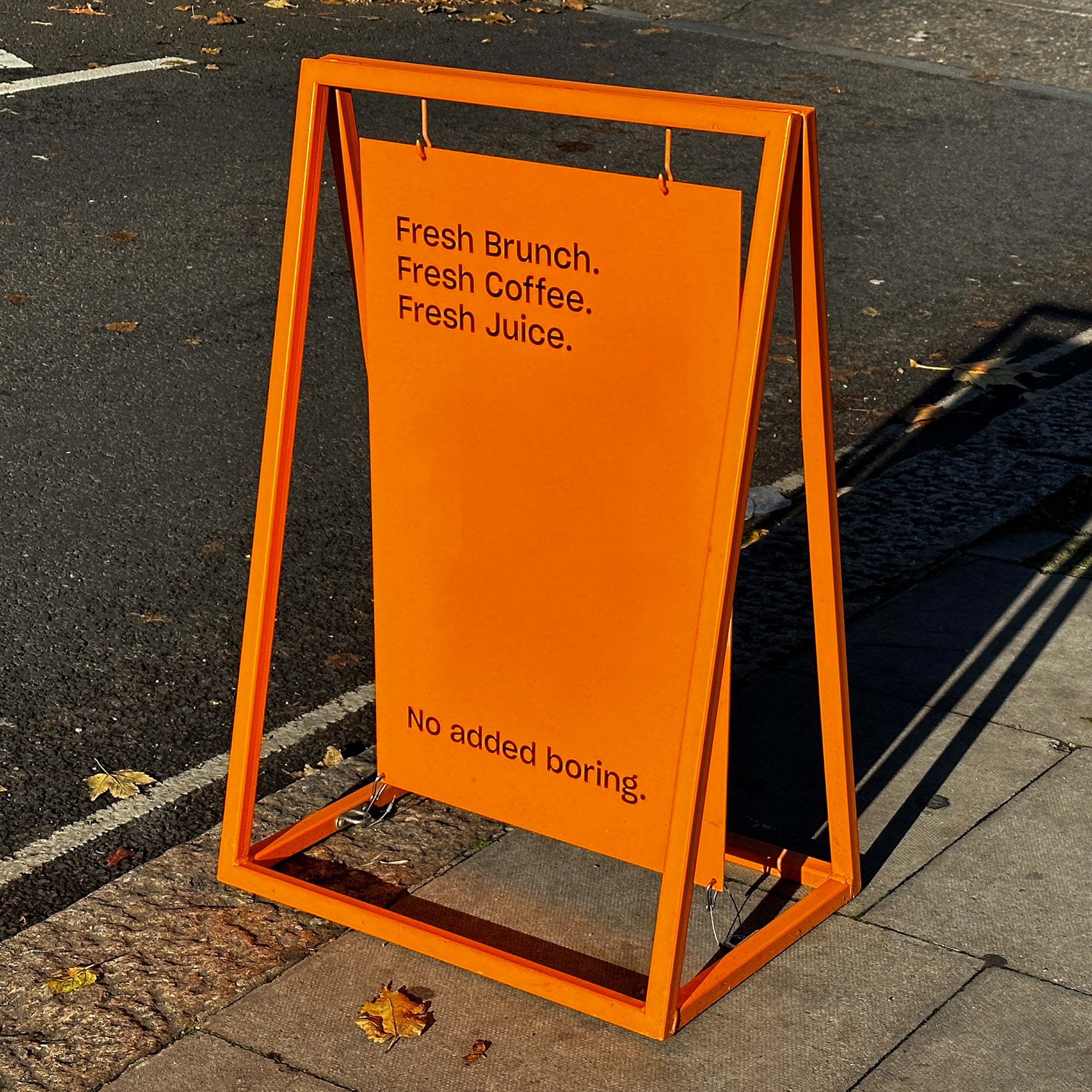 Orange A Frame Sign