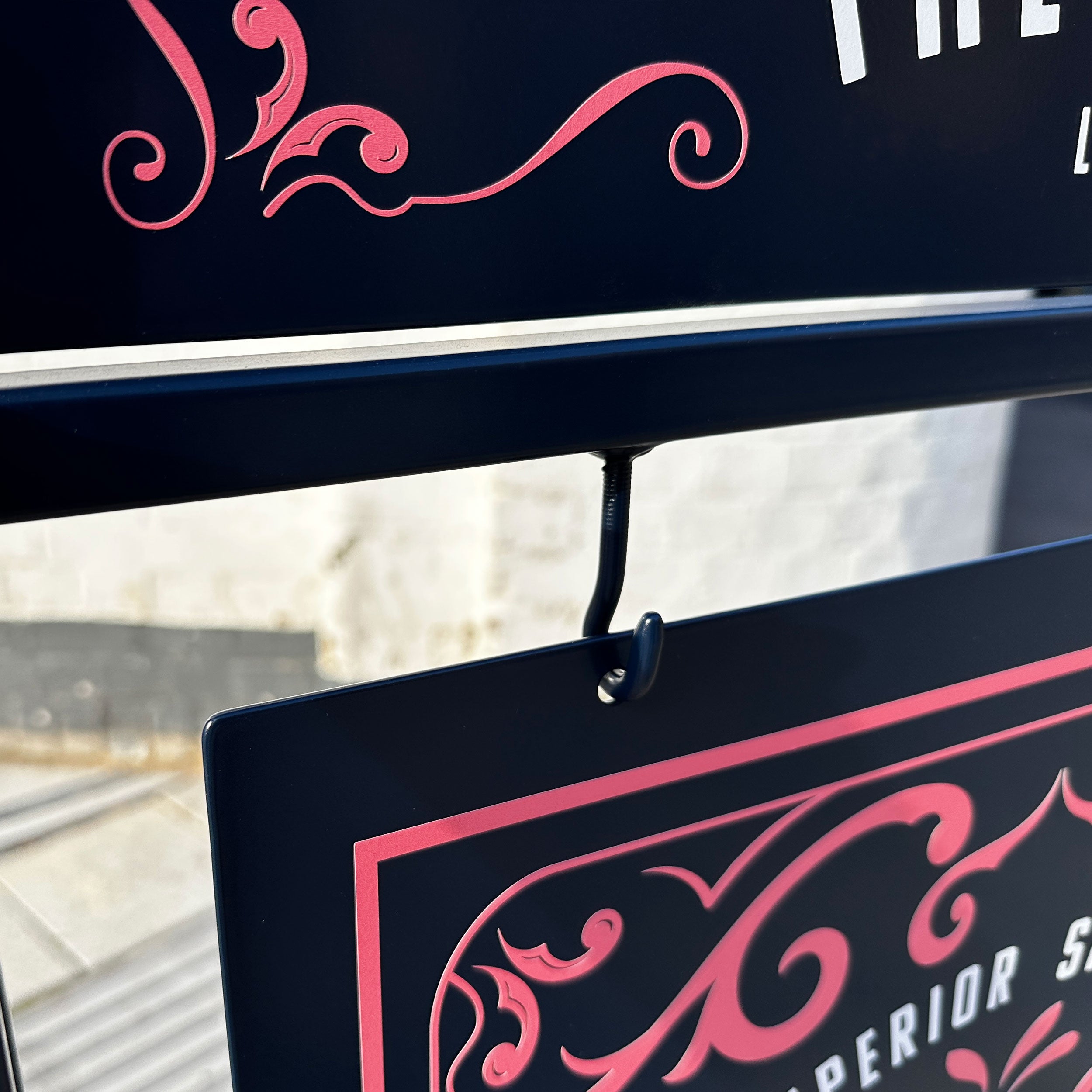 'The Burlington' - Traditional Metal 'A' Board Sign with scrollwork (A ...