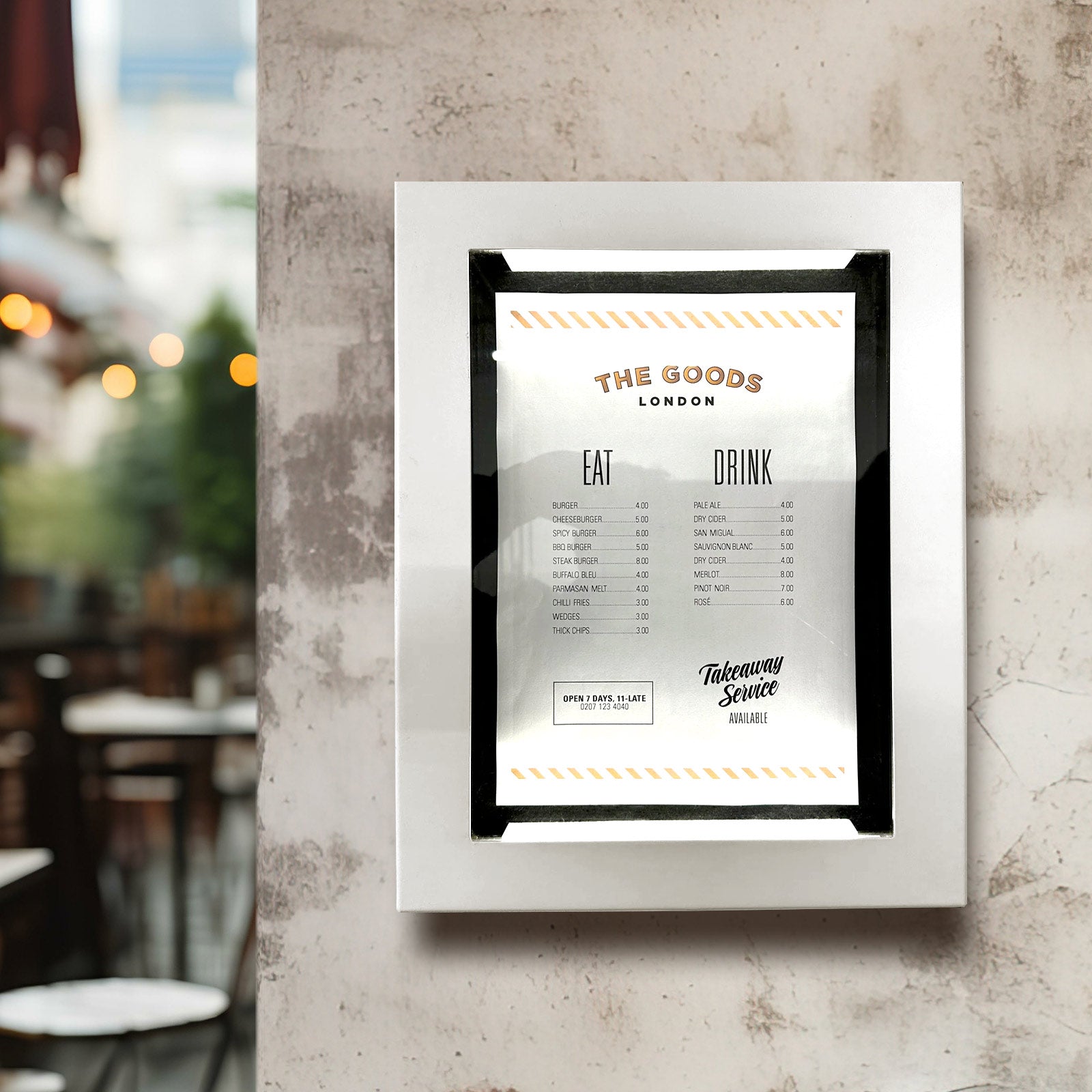 MENU CASES for bars & restaurants. Buy Online, next day delivery ...