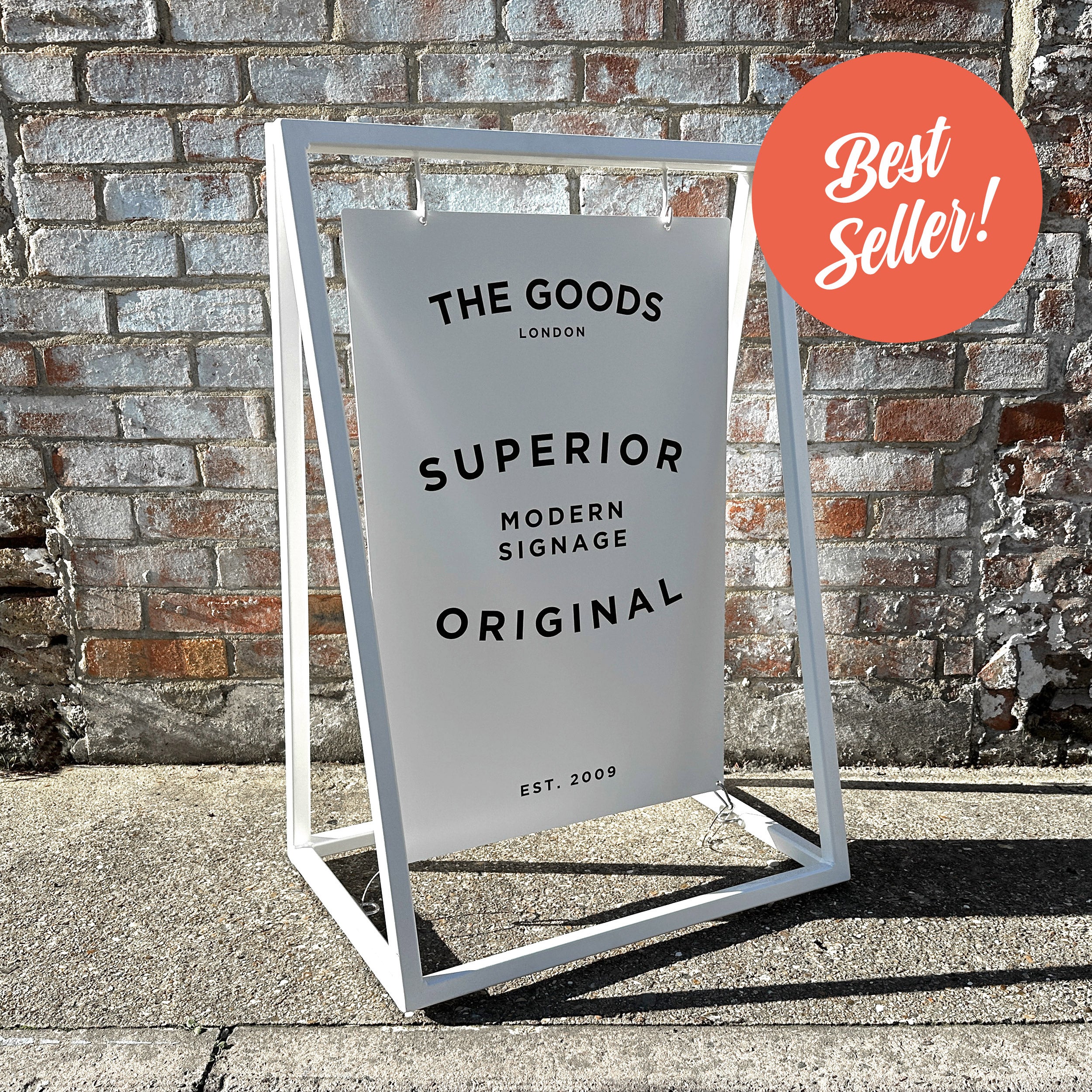 'The Soho' - A Board Sign Metal 'A' frame with swinging panel – The ...