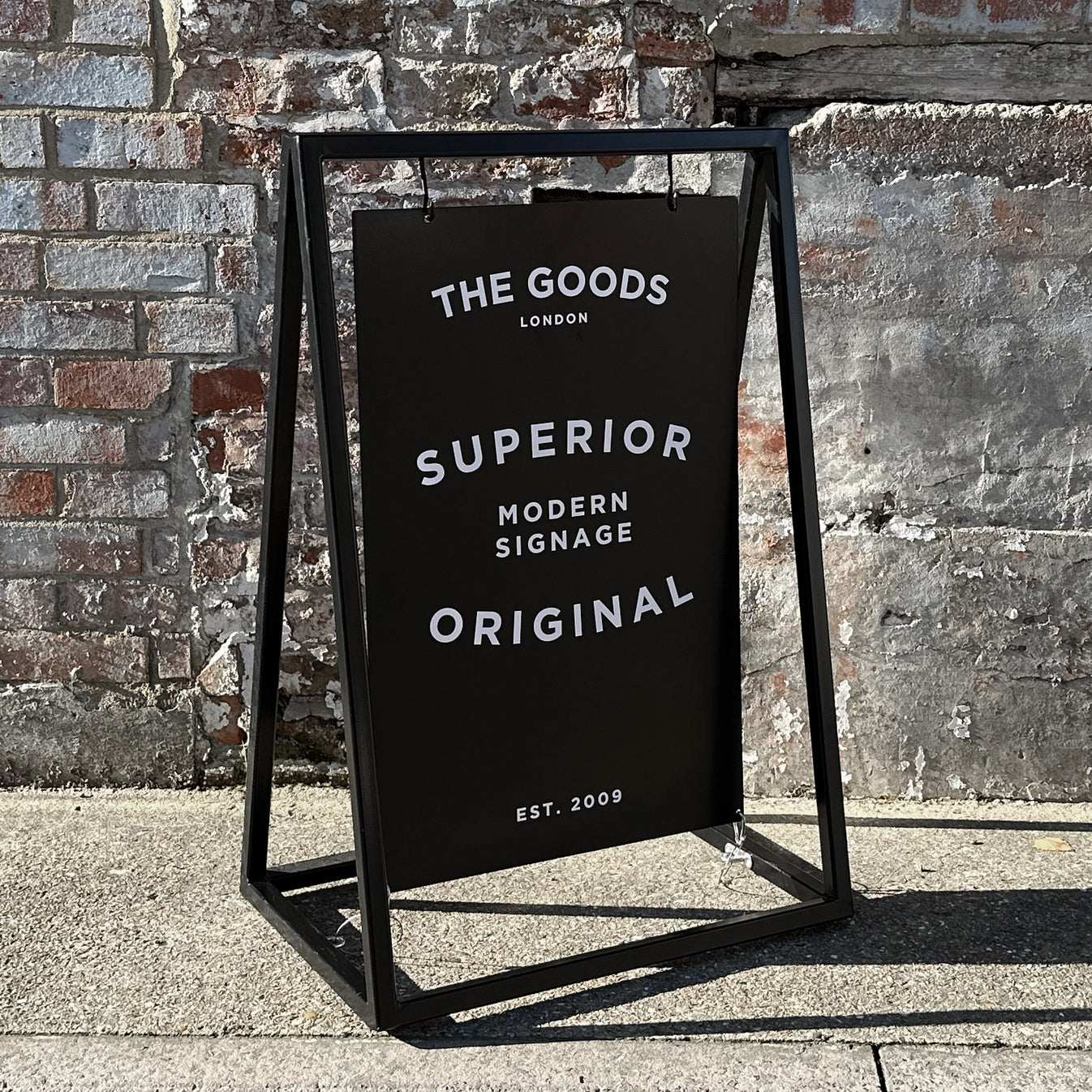 'The Soho' - A Board Sign Metal 'A' frame with swinging panel – The ...