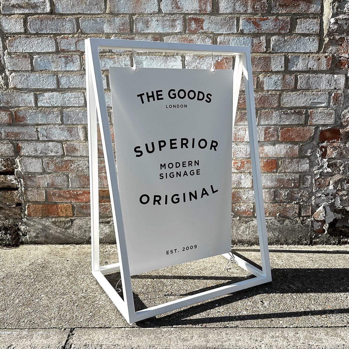 'The Soho' - A Board Sign Metal 'A' frame with swinging panel – 'The ...