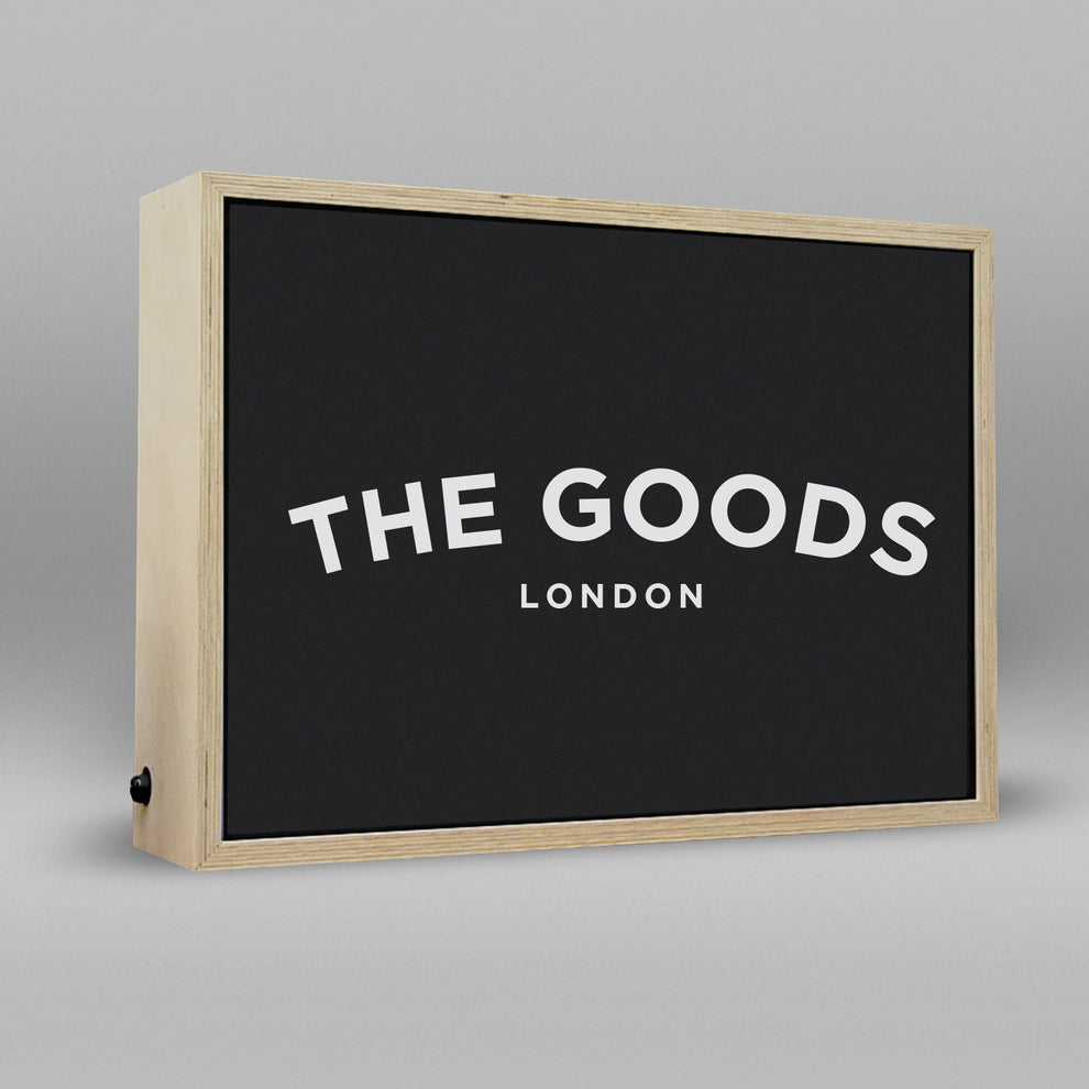 'The Clapham' - Wooden Light Box Sign – The Goods London